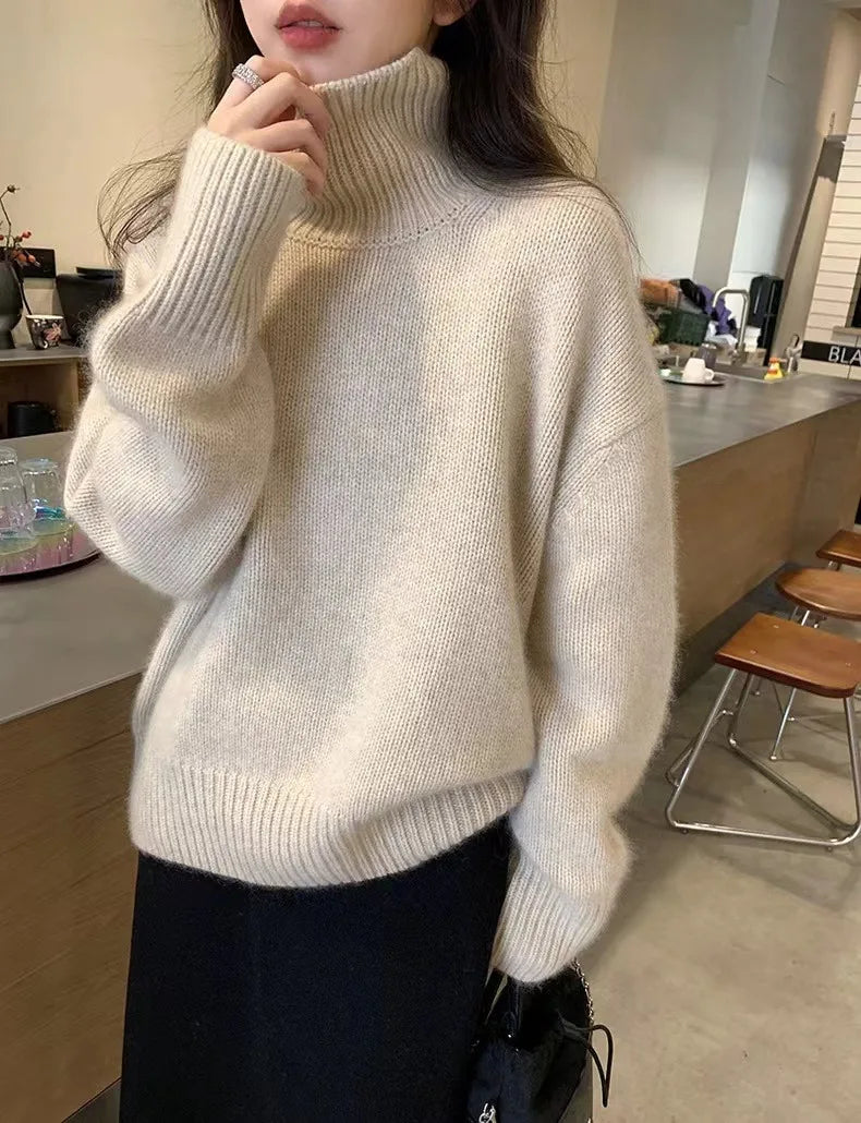 Chloé | Pull col roulé oversize en matière douce