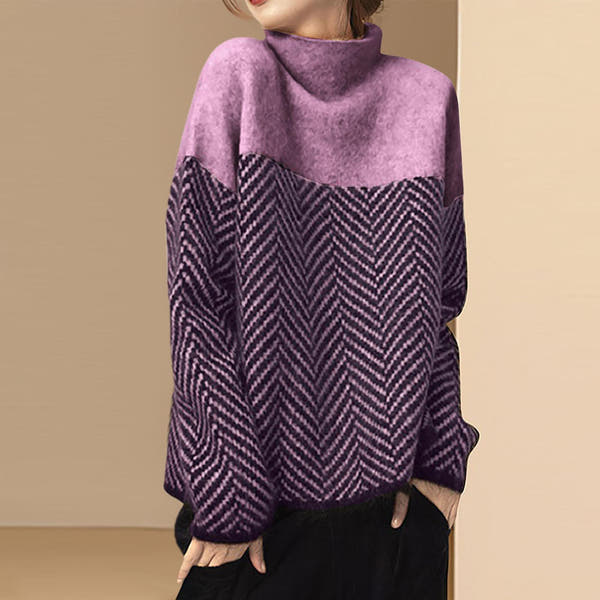 Élora - Pull à col roulé en coton