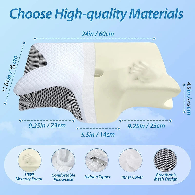 Ergonomic Memory Foam Neck Pillow™