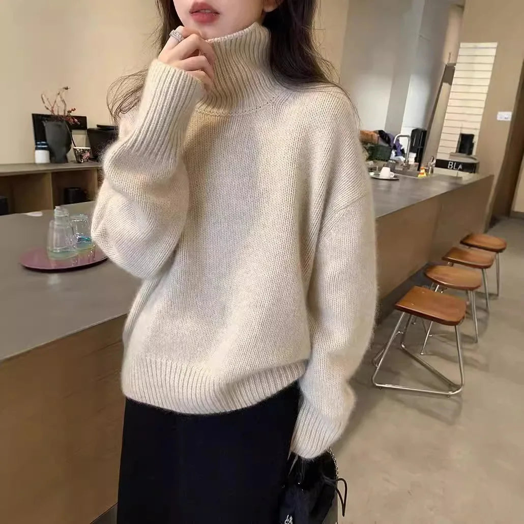 Chloé | Pull col roulé oversize en matière douce