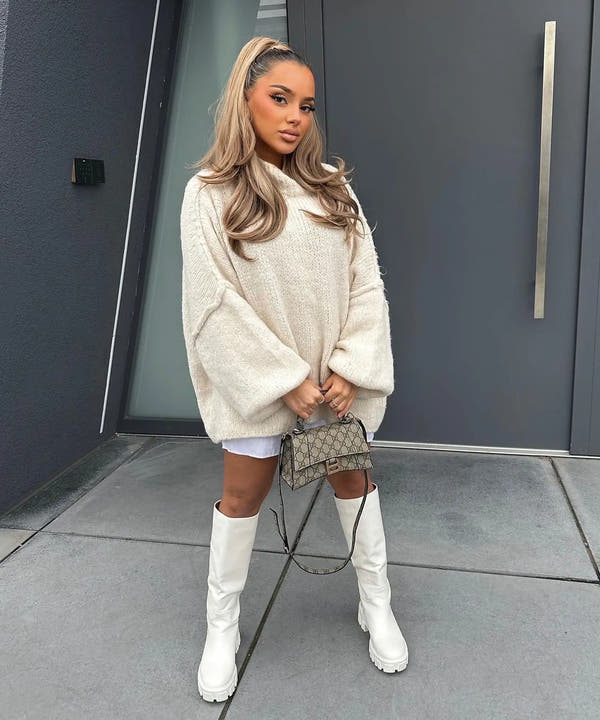 Monique | long col roulé doux