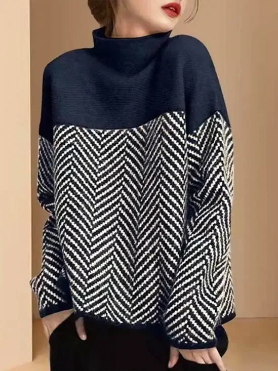 Élora - Pull à col roulé en coton